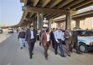 محافظ الجيزة يتابع سير العمل في كورنيش المريوطية (صور)