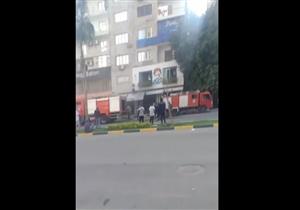 انتداب المعمل الجنائي لبيان سبب حريق كافيه بالمهندسين