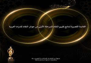 جوائز النقاد للدراما العربية تعلن القائمة القصيرة بمرحلة التقييم الأولى