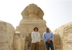 مدير اليونسكو تزور القاهرة التاريخية وآثار سقارة وأهرامات الجيزة (صور)