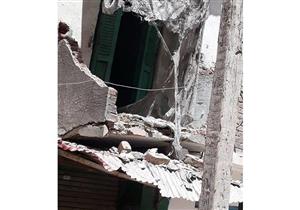 صُدفة كادت تنتهي بجثتين.. مصابان في انهيار جزئي لعقار بميدان الجيزة