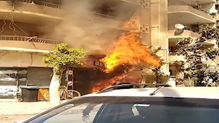 انفجار هائل داخل محل كنافة في المنصورة وإصابة 18 شخصًا 