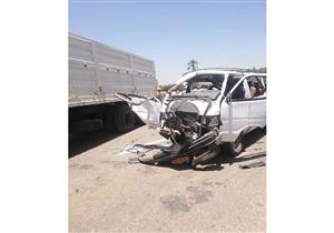  إصابة 9 أشخاص في حادث تصادم ببني سويف