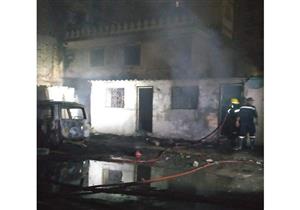 الأسود والأحمر يطبقان على المكان.. لقطات جديدة لحريق عقار الهرم