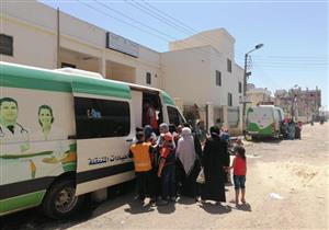 فحص 1246 مريضا في قافلة طبية مجانية بدمياط