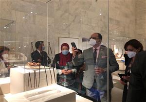 وفدان دوليان في زيارة إلى المتحف القومي للحضارة المصرية.. تعرف عليهم