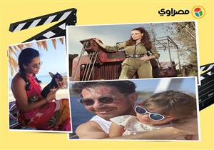 أسماء أبو اليزيد على البحر وأحمد زاهر مع ابنته الصغرى.. 10 لقطات لنجوم الفن في 24 ساعة