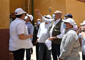 بالصور.. وزير الإسكان يتفقد أعمال تطوير منطقة الصحابي بأسوان 