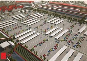 يسع 4000 سيارة.. أول صور لسوق السيارات الجديد بطريق السخنة "تصميمات"