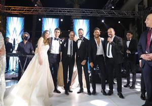 بالصور.. نجوم الفن في حفل زفاف نجل مصطفى قمر