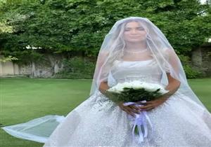 أول صور لابنة علا غانم بفستان الزفاف