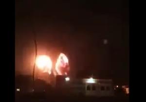 الاحتلال الإسرائيلي يقصف موقع الإدارة المدنية شمال قطاع غزة (فيديو)