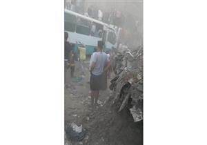 الدفع بـ 7 سيارات إسعاف وقوات حماية مدنية لحادث قطار حلوان