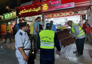جهاز مدينة دمياط الجديدة يشن حملة ليلية لإزالة الإشغالات والقضاء على ظاهرة الباعة الجائلين