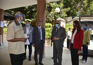 محافظ الجيزة يتفقد لجان الثانوية العامة بمدارس الأورمان والقومية والسعيدية