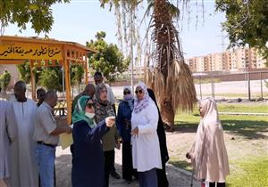 نائب محافظ أسوان تتفقد  الحدائق والمتنزهات استعدادا لعيد الأضحى 