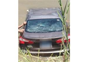 سقوط سيارة ملاكي بترعة المريوطية دون وفيات