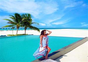 "نهاية الأرض".. درة تنشر صورا من المالديف