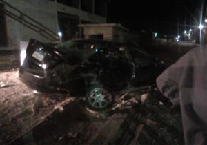 جرار قطار يدهس سيارة ملاكي دون إصابات بنجع حمادي