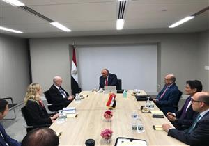 شكري يلتقي مندوب إستونيا بالأمم المتحدة لعرض موقف مصر من سد النهضة