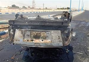 إصابة 3 أشخاص في تفحم سيارة ملاكي بالسويس