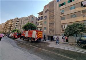 سيارتا إطفاء تخمدان حريقا في شقة سكنية بالعمرانية