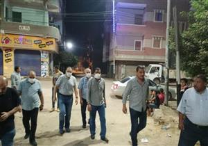 في جولة ليلية.. محافظ الشرقية يتفقد شوارع "ديرب نجم والقنايات" - صور 