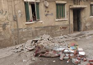 انهيار شرفة منزل في الإسماعيلية.. والدفاع المدني يتدخل