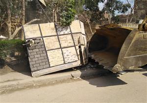 إزالة ورش رخام وحجر مخالفة في نطاق حي البساتين (صور)