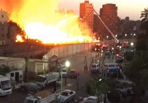 الحماية المدنية تنجح فى إخماد حريق مخازن الاخشاب بالشرابية (صور) 