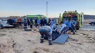 بالأسماء.. إصابة 4 أشخاص في تصادم أتوبيس وميكروباص بالدقهلية