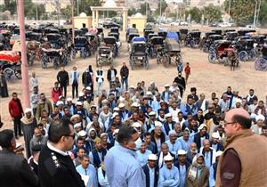 بحضور المحافظ.. لجنة لفرز عربات الحنطور قبل تجديد تراخيصها بأسوان