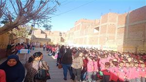 بالفيديو- انطلاق العام الدراسي الجديد في 124 مدرسة ببني سويف