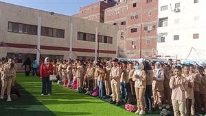 بالصور- انتظام 260 ألف طالب في أول يوم دراسي بكفر الشيخ