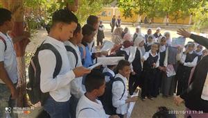 صور.. منصة أسوان للتغيرات المناخية تنظم ندوة لتوعية تلاميذ المدارس بقمة المناخ 