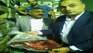 بالصور- ضبط 8 أطنان كبدة فاسدة في البحيرة 