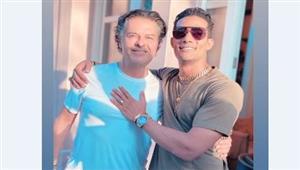 محمد رمضان يزور راغب علامة بمنزله في لبنان..والأخير: "شرفت بيتك"