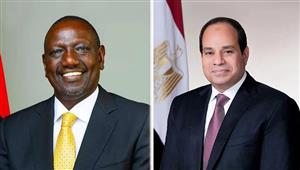 السيسي ونظيره الكيني يؤكدان ضرورة التوصل لاتفاق ملزم لملء وتشغيل سد النهضة