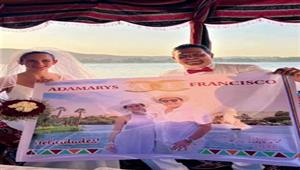 ممثل مكسيسكي شهير يحتفل بزواجه على ضفاف النيل في أسوان (صور)