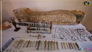 تابوت وتماثيل فرعونية.. تفاصيل ضبط "كنز أثري" بحوزة شخص في الدقهلية