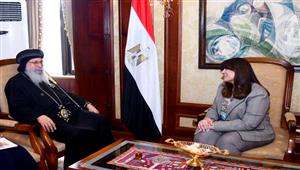 تفاصيل لقاء وزيرة الهجرة أسقف مصر في أوهايو وميتشجن وإنديانا -صور