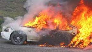  اشتعال سيارة بالمنطقة الصناعية الثانية في أكتوبر 