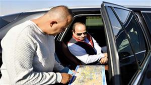 السيسي يتفقد أعمال تطوير محور جمال عبدالناصر في القاهرة الجديدة (صور وفيديو)
