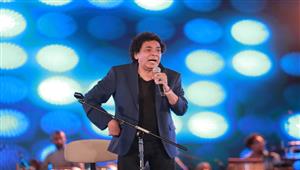 بالصور| تجهيزات حفل محمد منير ليلة رأس السنة