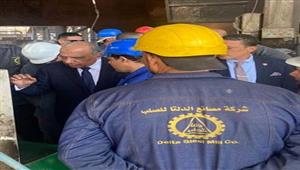 وزير قطاع الأعمال يتفقد أعمال تطوير شركتي الدلتا للصلب والعربية للأدوية