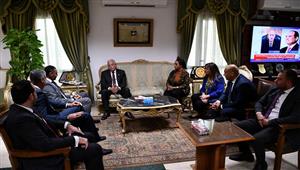 صور.. محافظ جنوب سيناء يبحث سبل رفع كفاءة شبكة المياه في شرم الشيخ