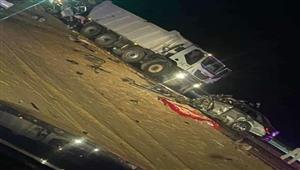 الصور الأولى من حادث مصرع 8 أفراد بينهم 6 من أسرة واحدة في البحيرة