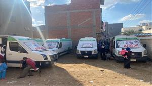 صور.. فحص 1800 مواطن خلال قافلة طبية في قرية الركابية بدمياط