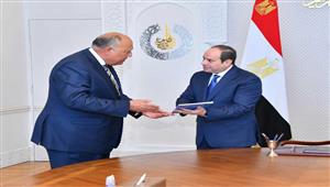 السيسي يستعرض مع وزير الخارجية تقرير الاستراتيجية الوطنية لحقوق الإنسان