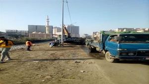 بالصور- تطهير ورفع المخلفات من ترعة مريوط ومصرف فرعون بالإسكندرية